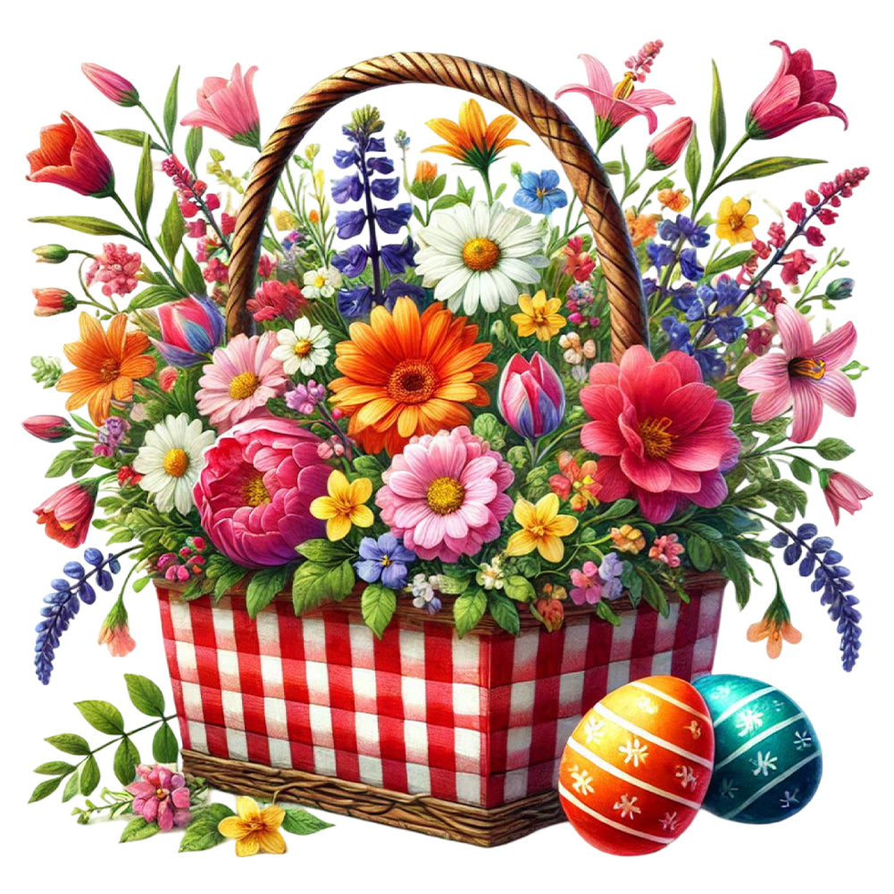 Easter Bouquet 30*30CM(Canvas) Full Round Drill Diamond Painting