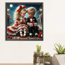 Load image into Gallery viewer, Valentine&#39;S Day Gifts For Girls And Boys 30*30CM(Canvas) Full Round Drill Diamond Painting

