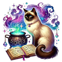 Load image into Gallery viewer, Cat 30*30CM(Canvas) Full Round Drill Diamond Painting
