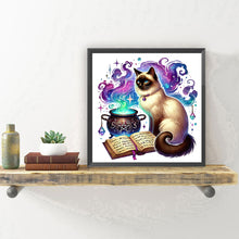 Load image into Gallery viewer, Cat 30*30CM(Canvas) Full Round Drill Diamond Painting
