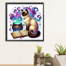 Load image into Gallery viewer, Cat 30*30CM(Canvas) Full Round Drill Diamond Painting
