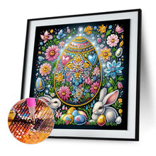 Load image into Gallery viewer, Easter Bunny With Eggs 30*30CM(Canvas) Partial Special Shaped Drill Diamond Painting
