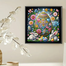 Load image into Gallery viewer, Easter Bunny With Eggs 30*30CM(Canvas) Partial Special Shaped Drill Diamond Painting
