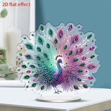 Load image into Gallery viewer, Acrylic 2D Flat Peacock DIY Diamond Painting Desktop Ornaments Kit for Decor
