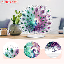 Load image into Gallery viewer, Acrylic 2D Flat Peacock DIY Diamond Painting Desktop Ornaments Kit for Decor
