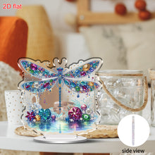 Load image into Gallery viewer, Acrylic 2D Flat Dragonfly DIY Diamond Painting Desktop Ornaments Kit for Decor
