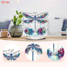 Load image into Gallery viewer, Acrylic 2D Flat Dragonfly DIY Diamond Painting Desktop Ornaments Kit for Decor
