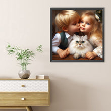 Load image into Gallery viewer, Childhood Sweethearts 40*40CM(Canvas) Full Round Drill Diamond Painting

