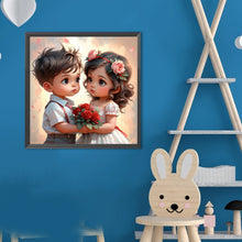 Load image into Gallery viewer, Childhood Sweethearts 40*40CM(Canvas) Full Round Drill Diamond Painting
