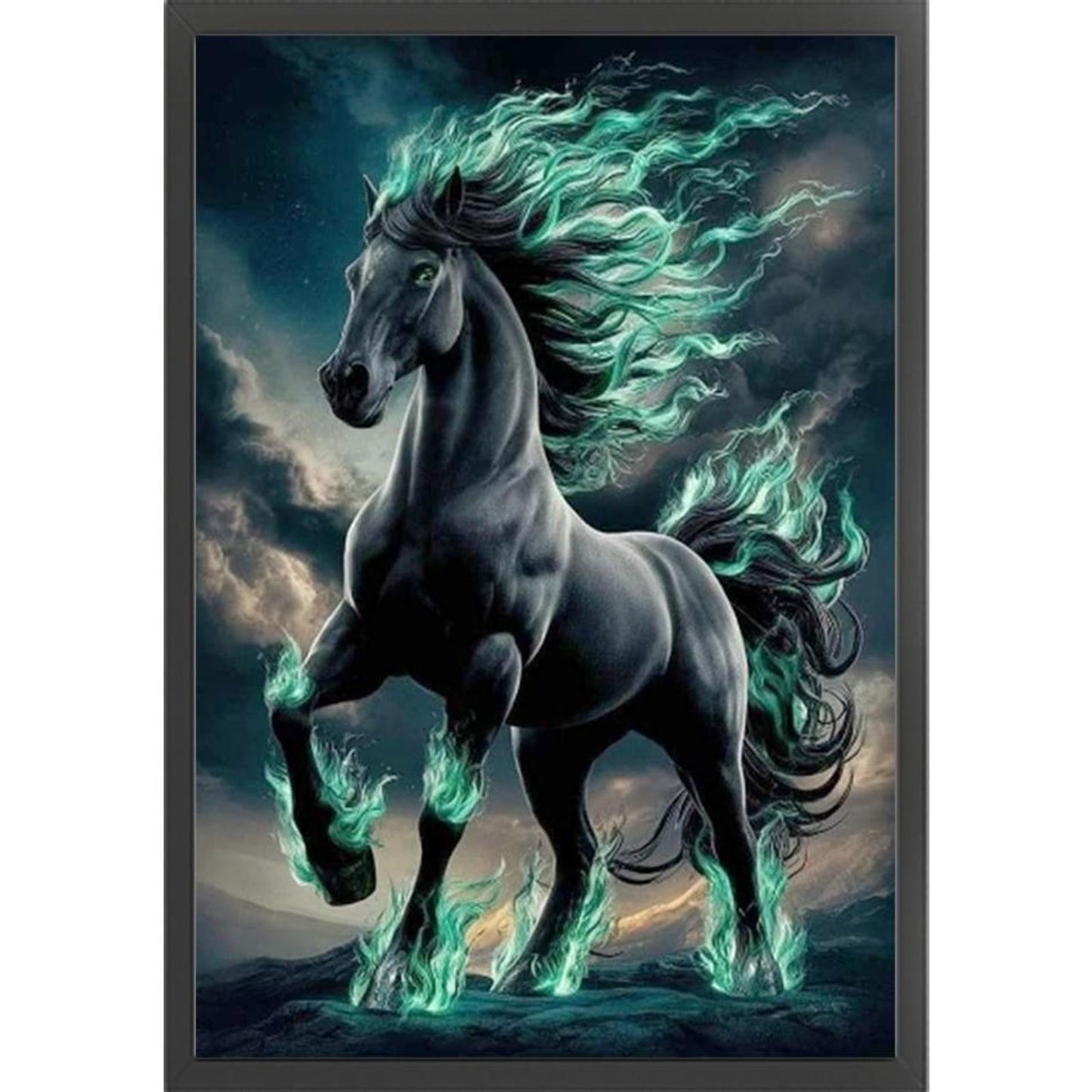 Horse - Full 11CT Stamped Cross Stitch 35x50CM - Yishu