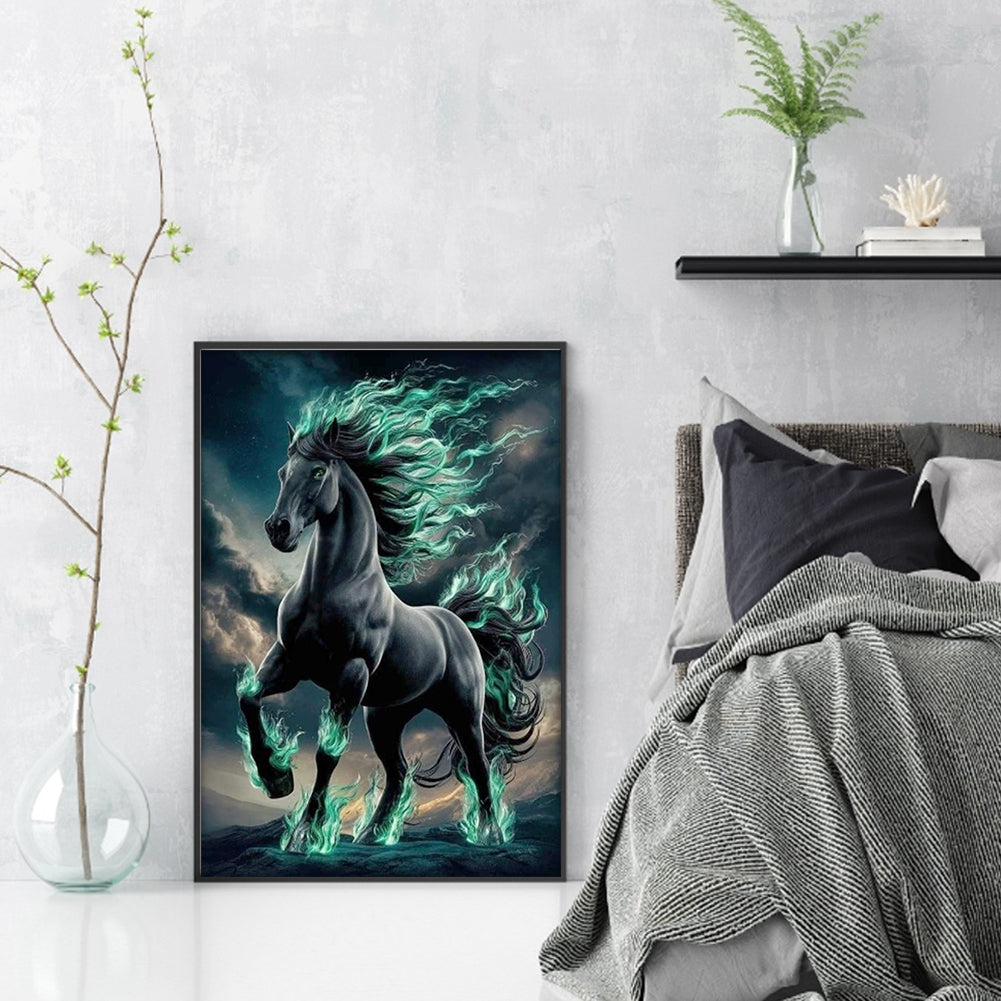 Horse - Full 11CT Stamped Cross Stitch 35x50CM - Yishu