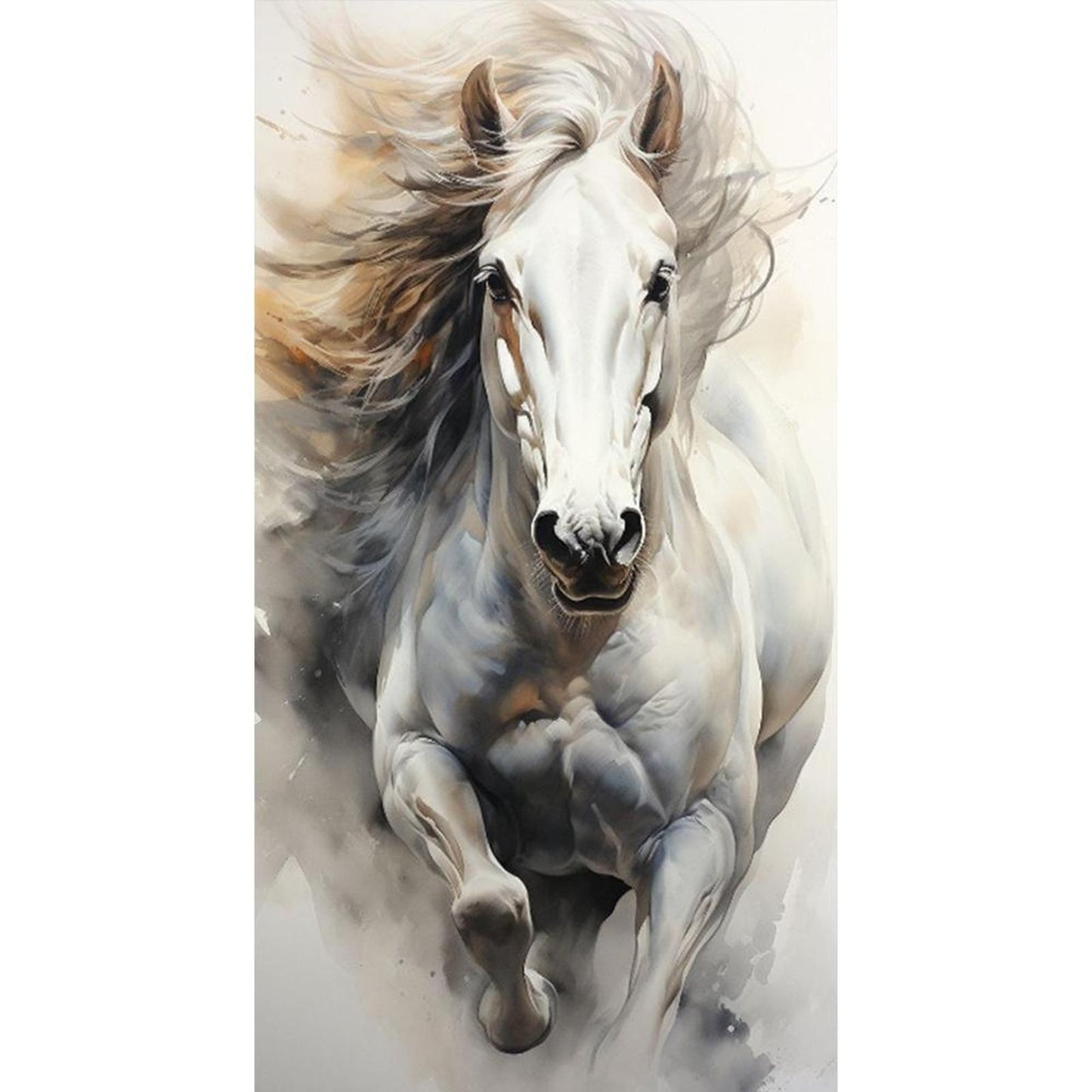 Horse - Full 11CT Stamped Cross Stitch 40x70CM - Yishu
