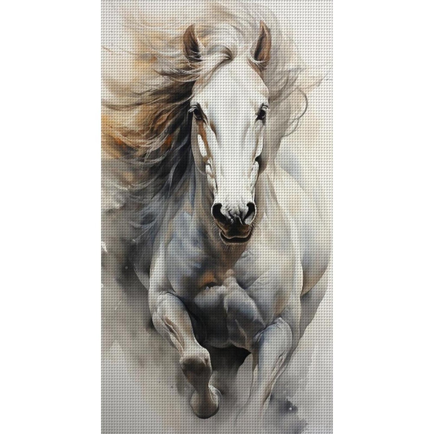 Horse - Full 11CT Stamped Cross Stitch 40x70CM - Yishu