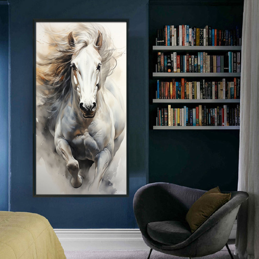 Horse - Full 11CT Stamped Cross Stitch 40x70CM - Yishu