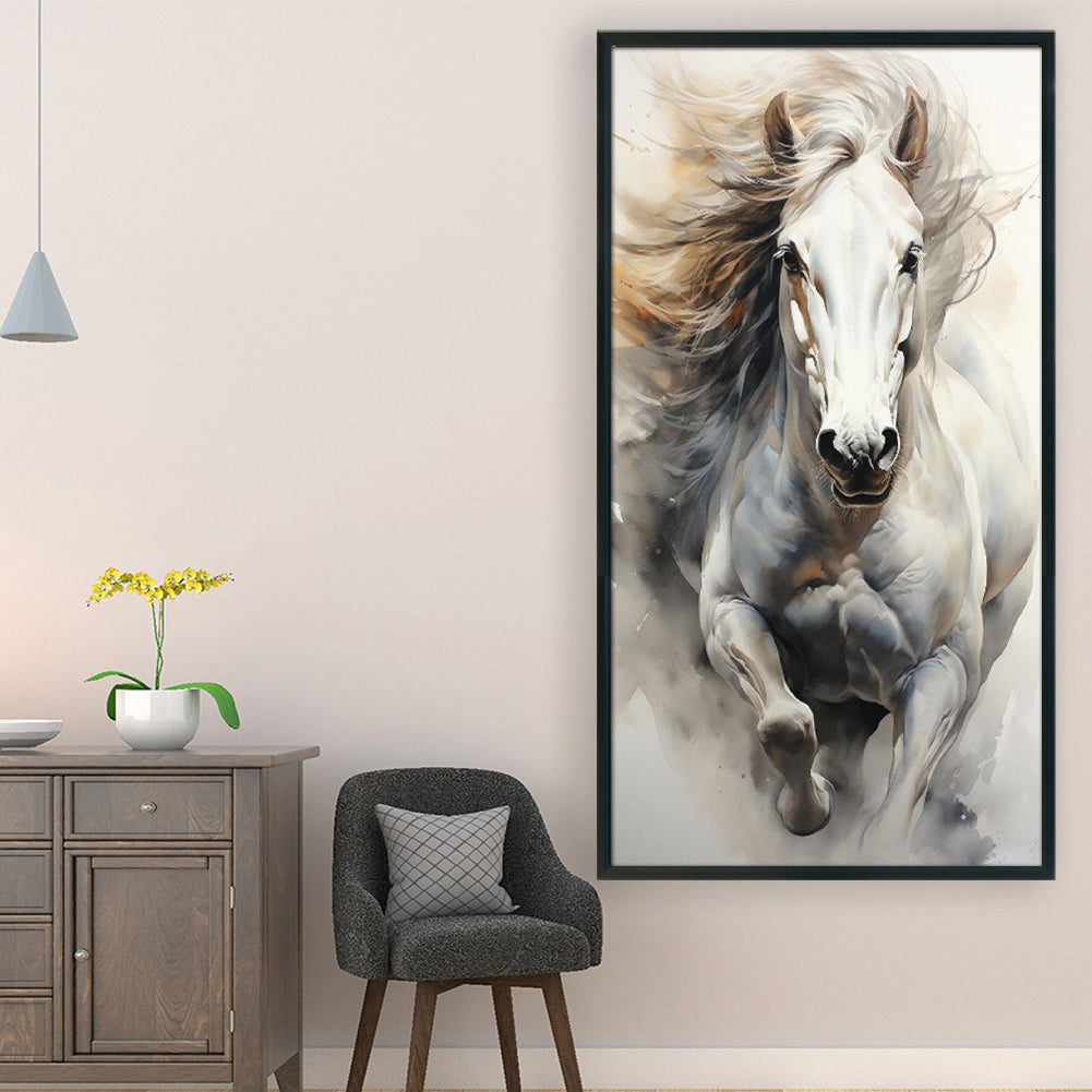 Horse - Full 11CT Stamped Cross Stitch 40x70CM - Yishu