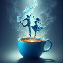 Load image into Gallery viewer, Dancer On Coffee 40*40CM(Canvas) Full Round Drill Diamond Painting
