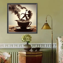 Load image into Gallery viewer, Dancer On Coffee 40*40CM(Canvas) Full Round Drill Diamond Painting

