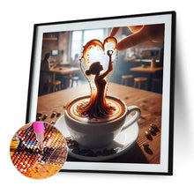 Load image into Gallery viewer, Dancer On Coffee 40*40CM(Canvas) Full Round Drill Diamond Painting
