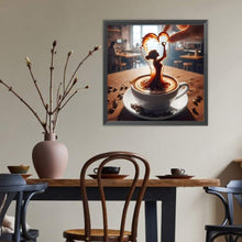 Load image into Gallery viewer, Dancer On Coffee 40*40CM(Canvas) Full Round Drill Diamond Painting
