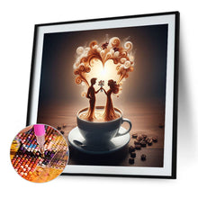 Load image into Gallery viewer, Dancer On Coffee 40*40CM(Canvas) Full Round Drill Diamond Painting
