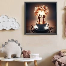 Load image into Gallery viewer, Dancer On Coffee 40*40CM(Canvas) Full Round Drill Diamond Painting
