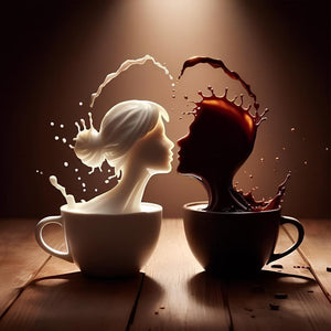 Dancer On Coffee 40*40CM(Canvas) Full Round Drill Diamond Painting