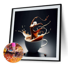 Load image into Gallery viewer, Dancer On Coffee 40*40CM(Canvas) Full Round Drill Diamond Painting
