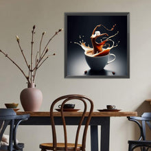 Load image into Gallery viewer, Dancer On Coffee 40*40CM(Canvas) Full Round Drill Diamond Painting
