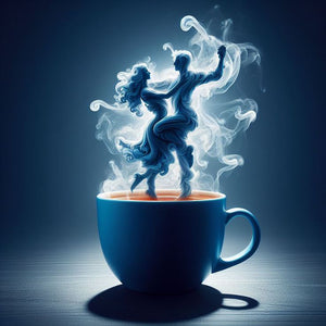 Dancer On Coffee 40*40CM(Canvas) Full Round Drill Diamond Painting