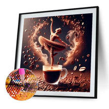 Load image into Gallery viewer, Dancer On Coffee 40*40CM(Canvas) Full Round Drill Diamond Painting
