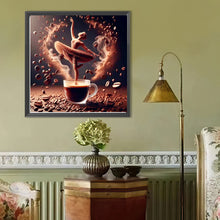 Load image into Gallery viewer, Dancer On Coffee 40*40CM(Canvas) Full Round Drill Diamond Painting
