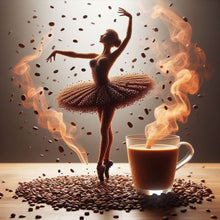 Load image into Gallery viewer, Dancer On Coffee 40*40CM(Canvas) Full Round Drill Diamond Painting
