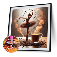 Load image into Gallery viewer, Dancer On Coffee 40*40CM(Canvas) Full Round Drill Diamond Painting
