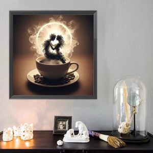 Dancer On Coffee 40*40CM(Canvas) Full Round Drill Diamond Painting