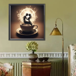 Dancer On Coffee 40*40CM(Canvas) Full Round Drill Diamond Painting