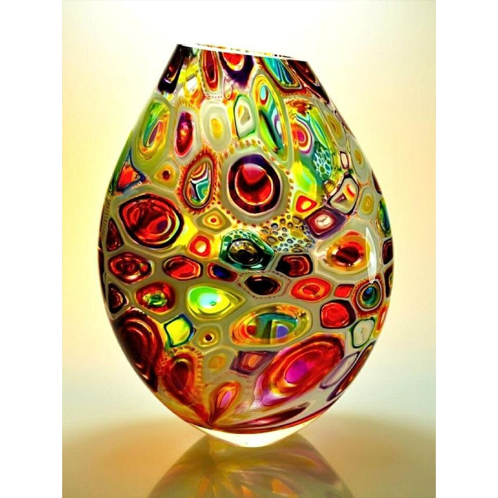 Spotted Vase 30*40CM(Canvas) Full Round Drill Diamond Painting