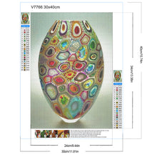 Load image into Gallery viewer, Polka Dot Vase 30*40CM(Canvas) Full Round Drill Diamond Painting
