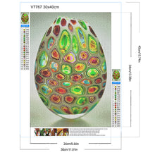 Load image into Gallery viewer, Green Spotted Vase 30*40CM(Canvas) Full Round Drill Diamond Painting
