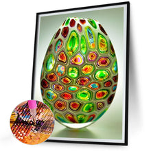 Load image into Gallery viewer, Green Spotted Vase 30*40CM(Canvas) Full Round Drill Diamond Painting
