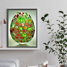 Load image into Gallery viewer, Green Spotted Vase 30*40CM(Canvas) Full Round Drill Diamond Painting
