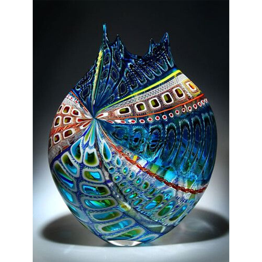 Spotted Vase 30*40CM(Canvas) Full Round Drill Diamond Painting