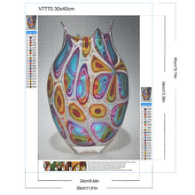 Load image into Gallery viewer, Pattern Vase 30*40CM(Canvas) Full Round Drill Diamond Painting
