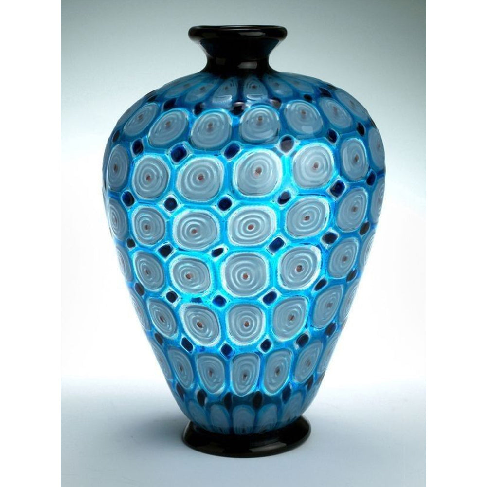 Blue Vase 30*40CM(Canvas) Full Round Drill Diamond Painting