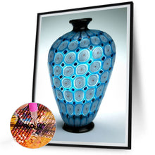 Load image into Gallery viewer, Blue Vase 30*40CM(Canvas) Full Round Drill Diamond Painting
