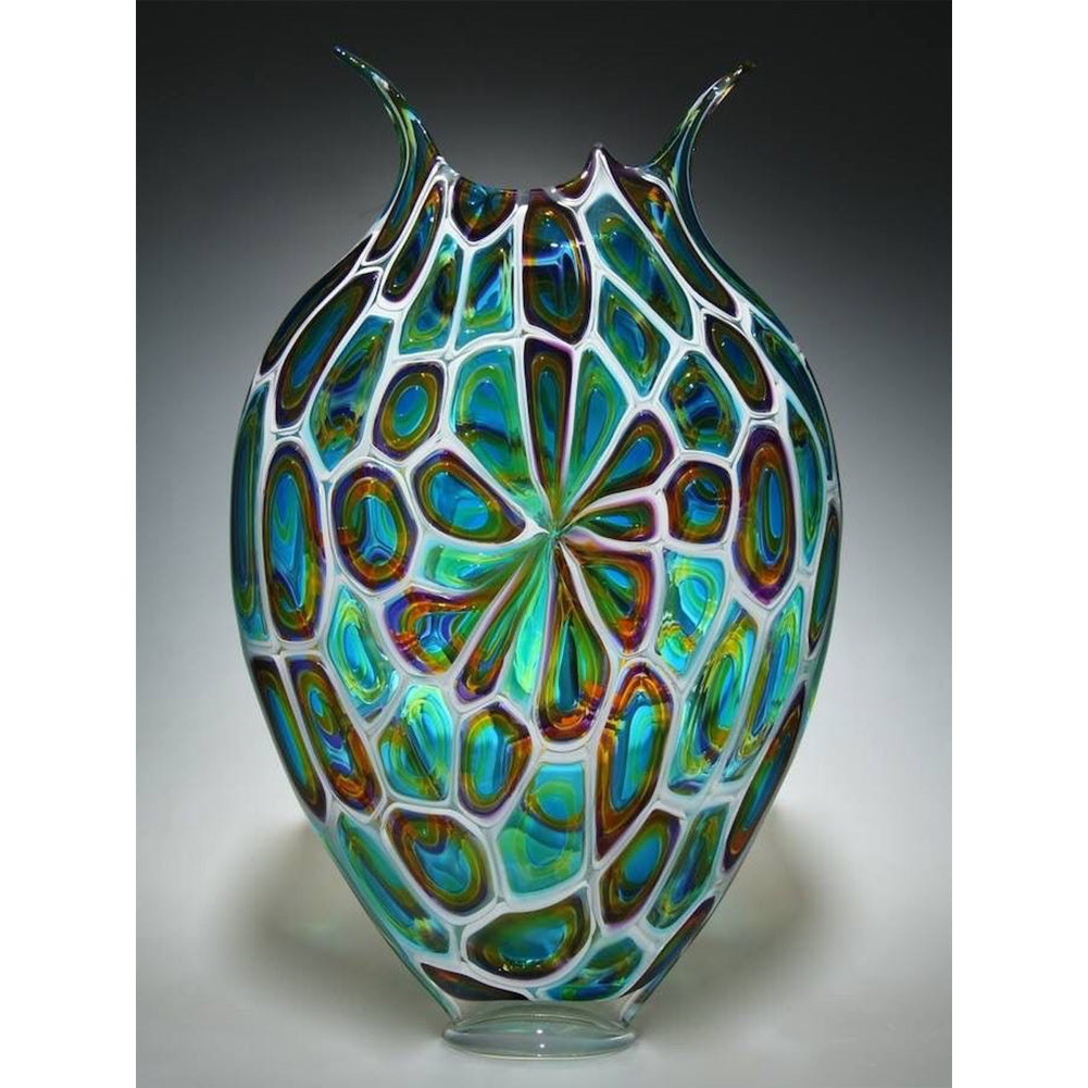 Green Vase 30*40CM(Canvas) Full Round Drill Diamond Painting