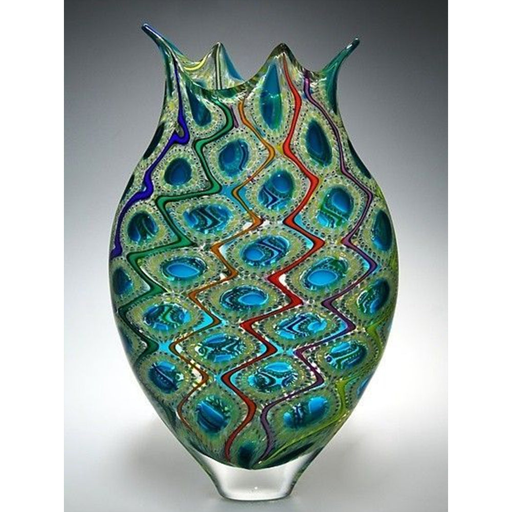 Ripple Vase 30*40CM(Canvas) Full Round Drill Diamond Painting