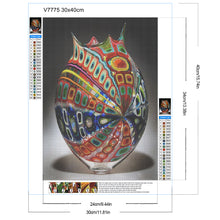 Load image into Gallery viewer, Red Spotted Vase 30*40CM(Canvas) Full Round Drill Diamond Painting
