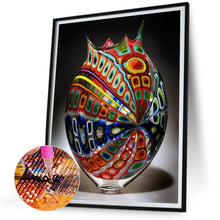 Load image into Gallery viewer, Red Spotted Vase 30*40CM(Canvas) Full Round Drill Diamond Painting
