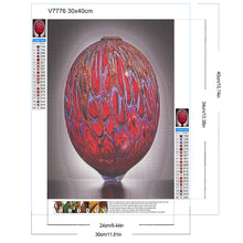 Load image into Gallery viewer, Red Vase 30*40CM(Canvas) Full Round Drill Diamond Painting
