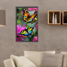 Load image into Gallery viewer, Butterfly 30*50CM(Canvas) Full Round Drill Diamond Painting
